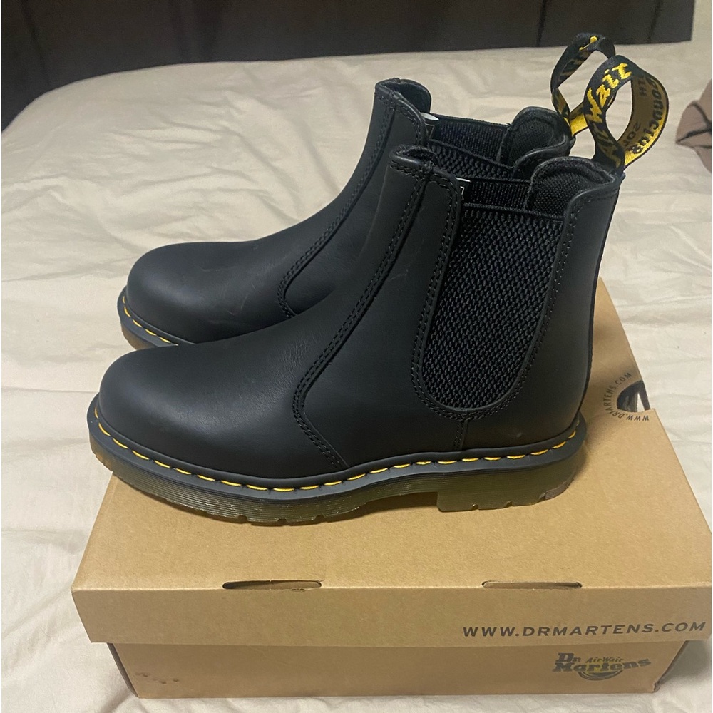 Dr. Martens Black Slip on Boots